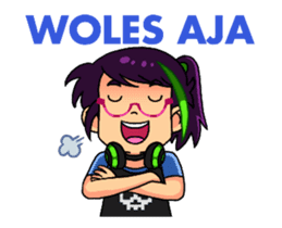 Cute Gamer Girl sticker #15121499