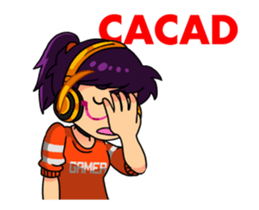 Cute Gamer Girl sticker #15121501