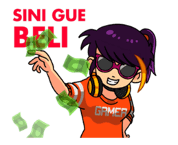 Cute Gamer Girl sticker #15121502
