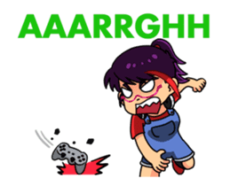 Cute Gamer Girl sticker #15121506
