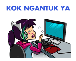 Cute Gamer Girl sticker #15121514
