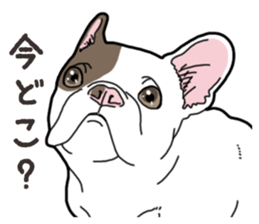 Wanko-Biyori French Bulldog 2 sticker #15121693