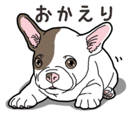 Wanko-Biyori French Bulldog 2 sticker #15121694
