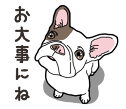 Wanko-Biyori French Bulldog 2 sticker #15121698