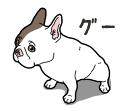 Wanko-Biyori French Bulldog 2 sticker #15121701