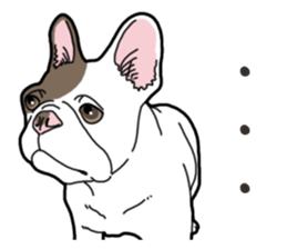 Wanko-Biyori French Bulldog 2 sticker #15121703