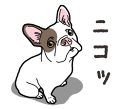 Wanko-Biyori French Bulldog 2 sticker #15121710