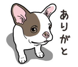 Wanko-Biyori French Bulldog 2 sticker #15121713
