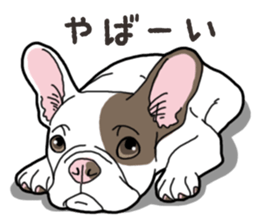 Wanko-Biyori French Bulldog 2 sticker #15121717