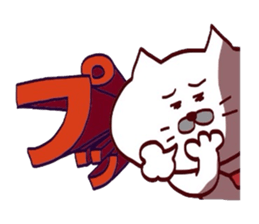 Kansai dialect Uncle cat a letter is big sticker #15122027