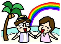 a date with your spouse. sticker #15122176