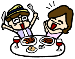 a date with your spouse. sticker #15122198