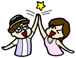 a date with your spouse. sticker #15122199