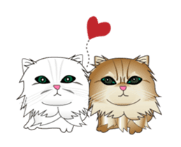 Lara and Lillian cats sticker #15122538
