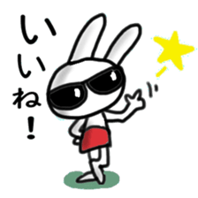 Rabbit pretending to being nasty, Part 3 sticker #15123096