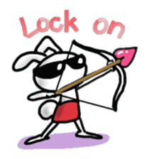 Rabbit pretending to being nasty, Part 3 sticker #15123103