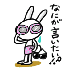 Rabbit pretending to being nasty, Part 3 sticker #15123115