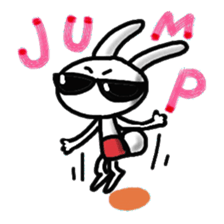 Rabbit pretending to being nasty, Part 3 sticker #15123119