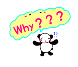 animal large character English sticker #15123485