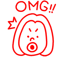 around30 girl tallk sticker #15125403