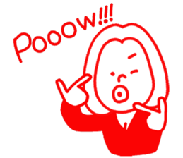 around30 girl tallk sticker #15125408