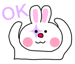 The rabbit which is a clown sticker #15125973