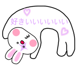 The rabbit which is a clown sticker #15125984