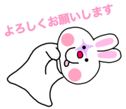 The rabbit which is a clown sticker #15125991
