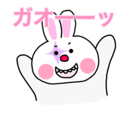 The rabbit which is a clown sticker #15125992