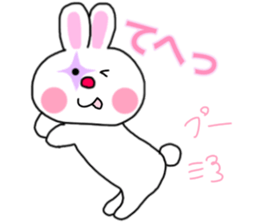 The rabbit which is a clown sticker #15125999