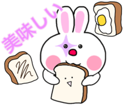 The rabbit which is a clown sticker #15126000