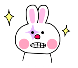 The rabbit which is a clown sticker #15126005