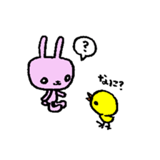 pinkymascotrabbit sticker #15126220