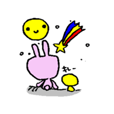 pinkymascotrabbit sticker #15126224