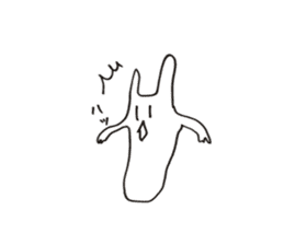A rabbit rabbit or a person sticker #15127461