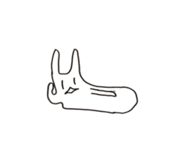 A rabbit rabbit or a person sticker #15127464