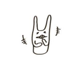 A rabbit rabbit or a person sticker #15127474