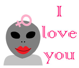 LOVE Alien LOVE sticker #15129845