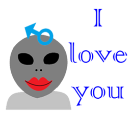 LOVE Alien LOVE sticker #15129846