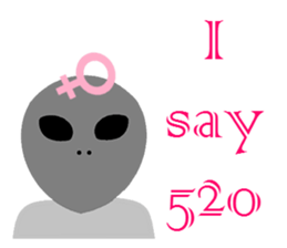 LOVE Alien LOVE sticker #15129847