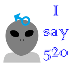 LOVE Alien LOVE sticker #15129848