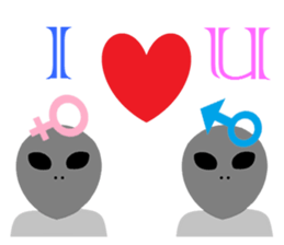 LOVE Alien LOVE sticker #15129849