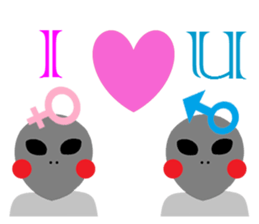 LOVE Alien LOVE sticker #15129850