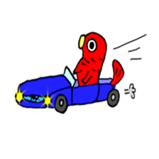 carp's okkoi and pleasant friends sticker #15130411