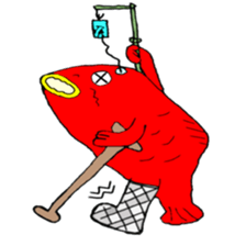 carp's okkoi and pleasant friends sticker #15130419