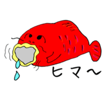 carp's okkoi and pleasant friends sticker #15130424