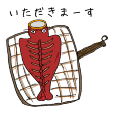 carp's okkoi and pleasant friends sticker #15130428