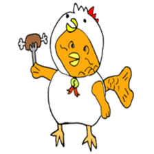 carp's okkoi and pleasant friends sticker #15130432