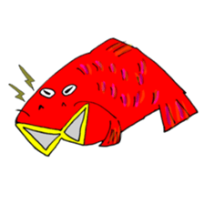 carp's okkoi and pleasant friends sticker #15130433