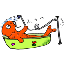 carp's okkoi and pleasant friends sticker #15130439